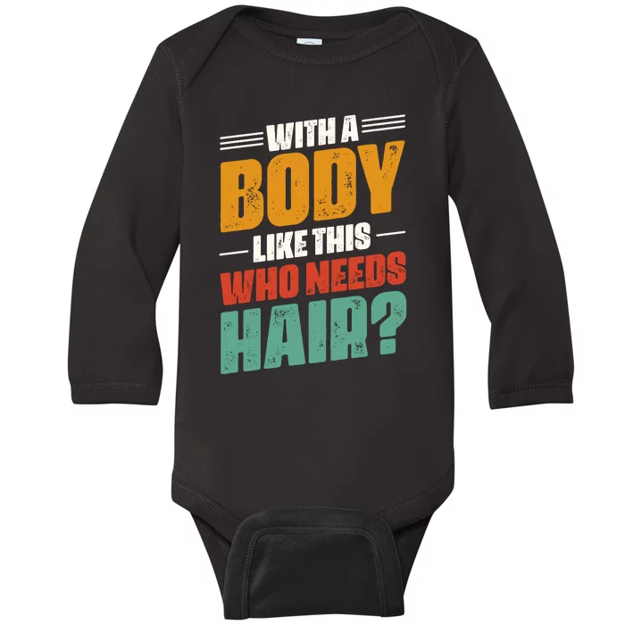 Body Confidence Humor Graphic Baby Long Sleeve Bodysuit