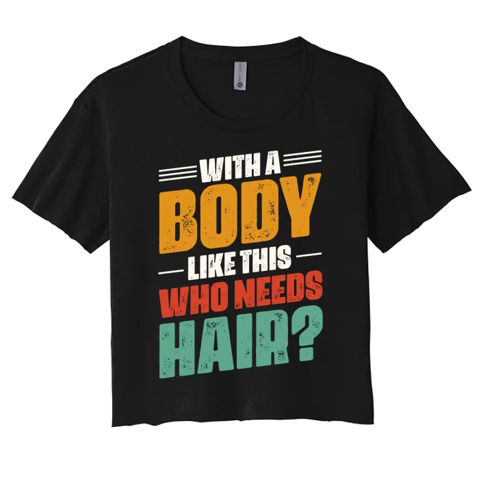 Body Confidence Humor Graphic Women's Crop Top Tee