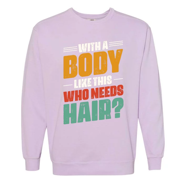 Body Confidence Humor Graphic Garment-Dyed Sweatshirt