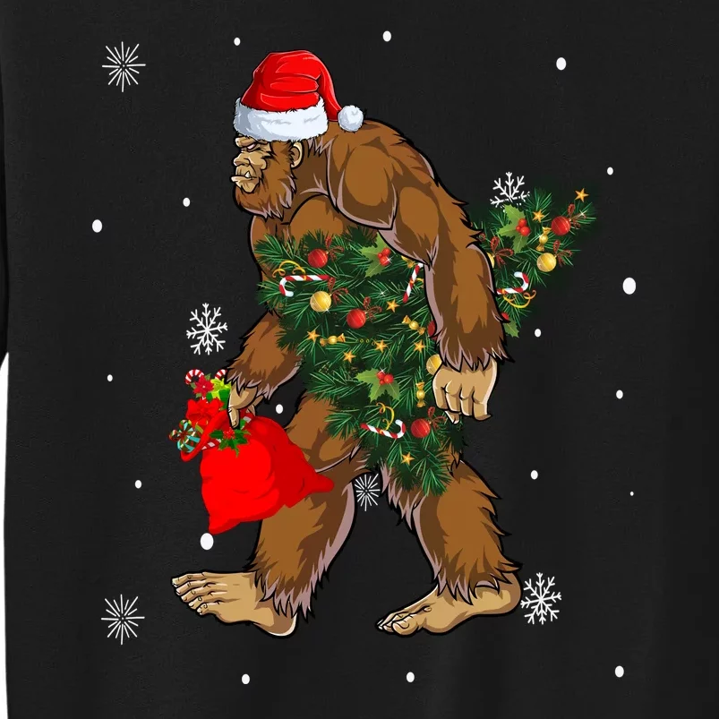 Bigfoot Christmas Holiday Festive Tall Sweatshirt