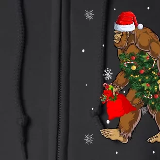 Bigfoot Christmas Holiday Festive Full Zip Hoodie