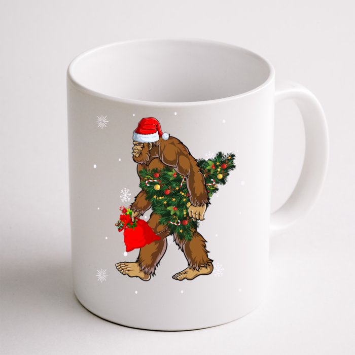 Bigfoot Christmas Holiday Festive Front & Back Coffee Mug