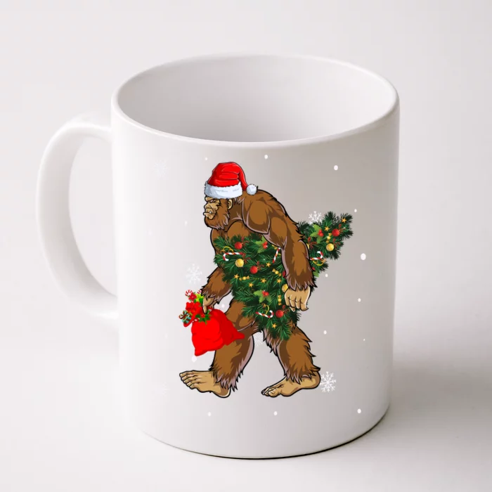 Bigfoot Christmas Holiday Festive Front & Back Coffee Mug