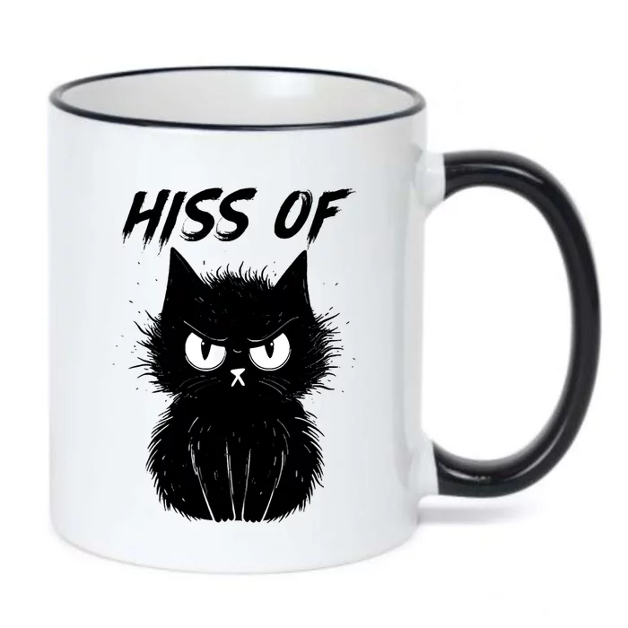 Black Cat Hiss Off For Men Women Meow Cat Gifts Black Color Changing Mug