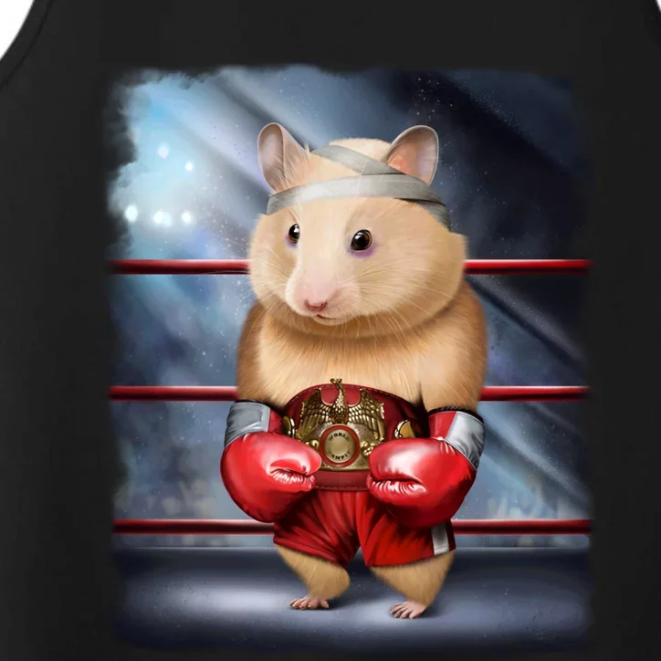 Boxing Champion Hamster Fighter Gift Performance Tank