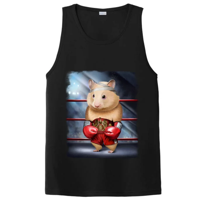 Boxing Champion Hamster Fighter Gift Performance Tank