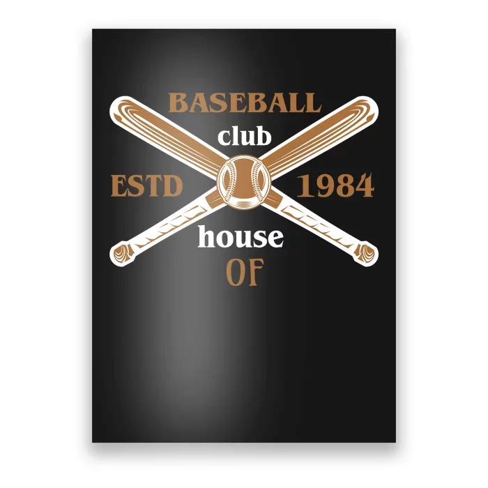 Baseball Club House Poster