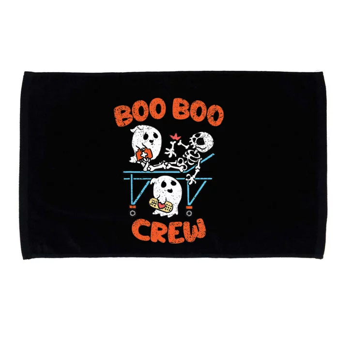 Boo Crew Halloween Costume Funny Skeleton Skull Nurse Microfiber Hand Towel