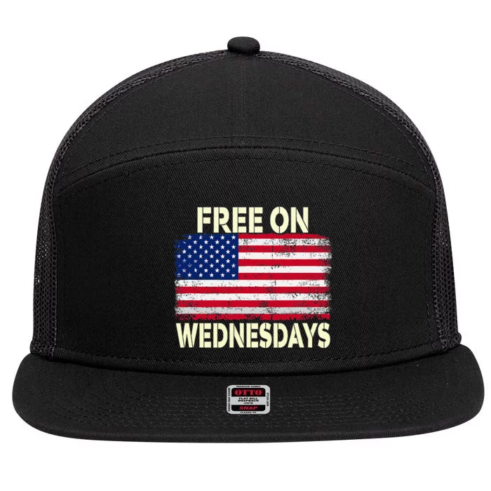 Biden Campaign Hawks ‘Free On Wednesdays’ 7 Panel Mesh Trucker Snapback Hat