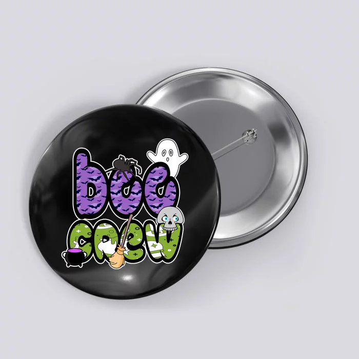 Boo Crew Halloween Spooky Fun Button