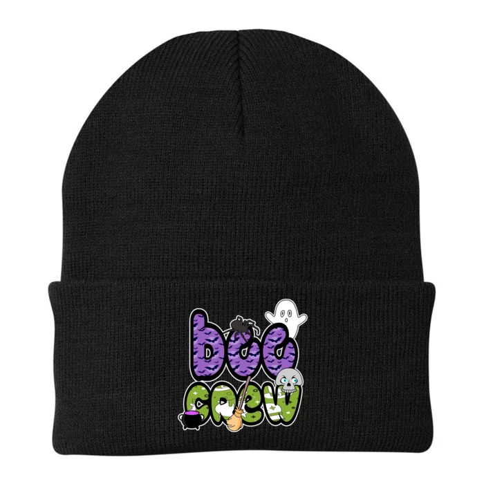 Boo Crew Halloween Spooky Fun Knit Cap Winter Beanie