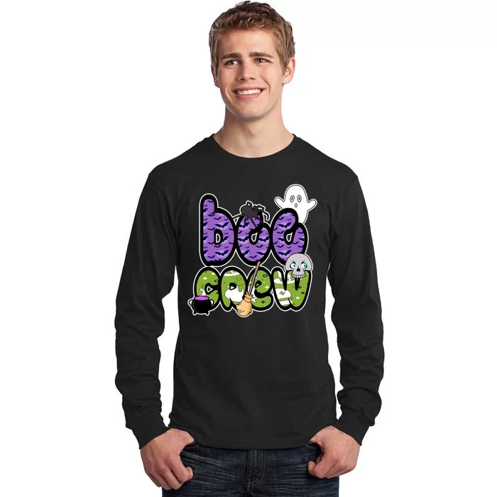 Boo Crew Halloween Spooky Fun Tall Long Sleeve T-Shirt