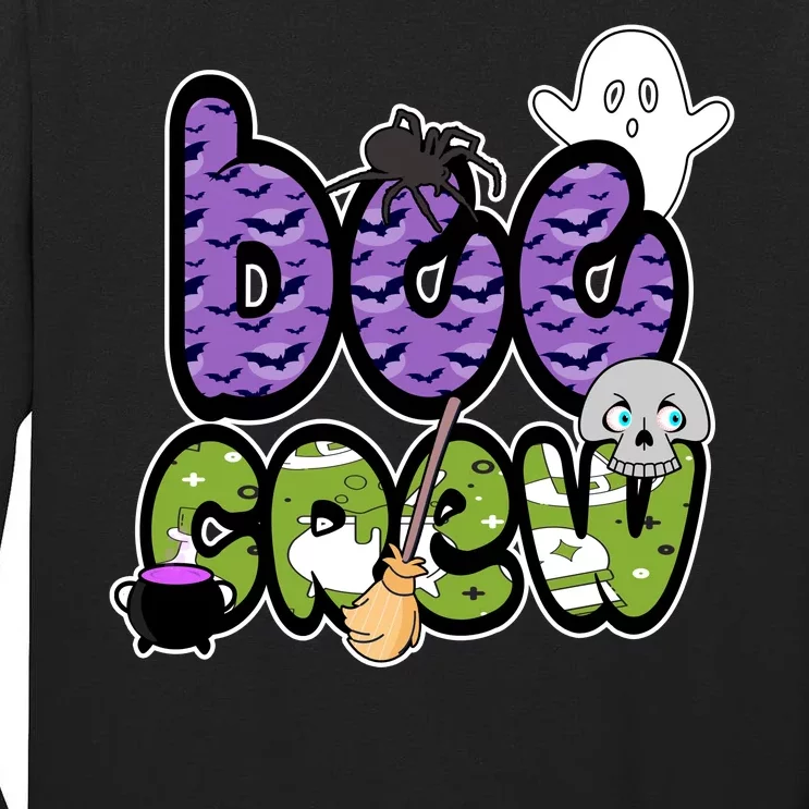 Boo Crew Halloween Spooky Fun Tall Long Sleeve T-Shirt