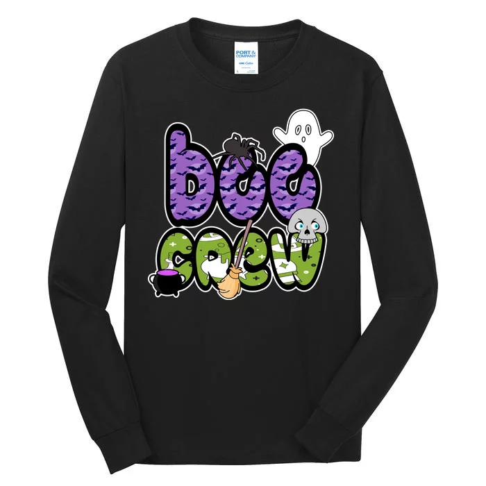 Boo Crew Halloween Spooky Fun Tall Long Sleeve T-Shirt