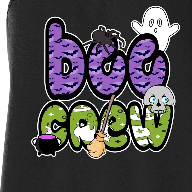 Boo Crew Halloween Spooky Fun Women's Racerback Tank