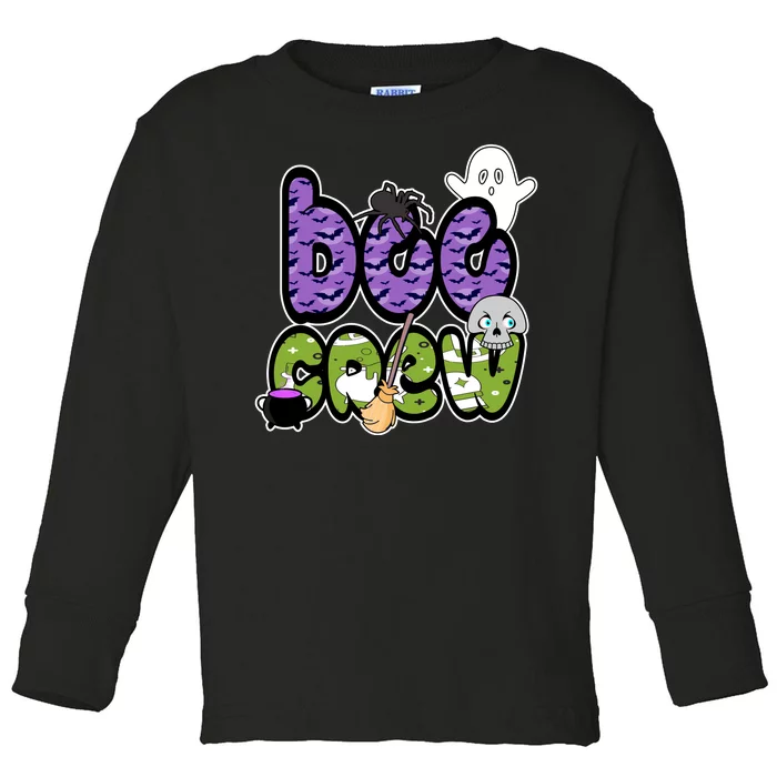 Boo Crew Halloween Spooky Fun Toddler Long Sleeve Shirt