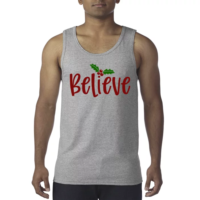 Believe Christmas Holiday Tank Top