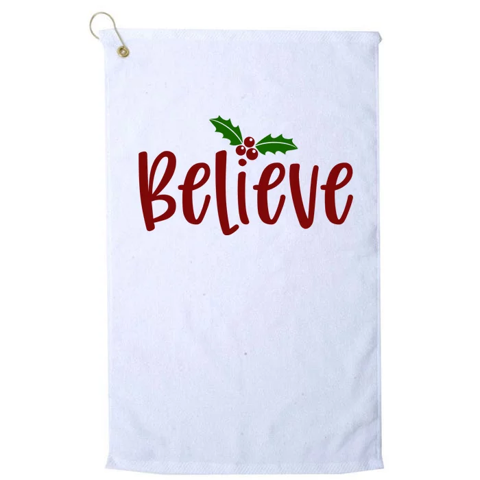 Believe Christmas Holiday Platinum Collection Golf Towel