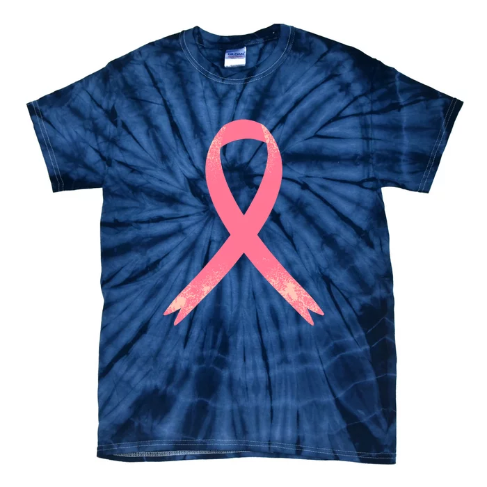 Breast Cancer Heartbeat Pulse Tie-Dye T-Shirt