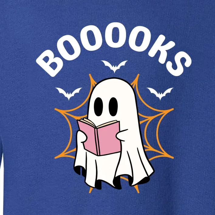 Booooks Cute Halloween Ghost Read More Books Funny Spooky Toddler Sweatshirt