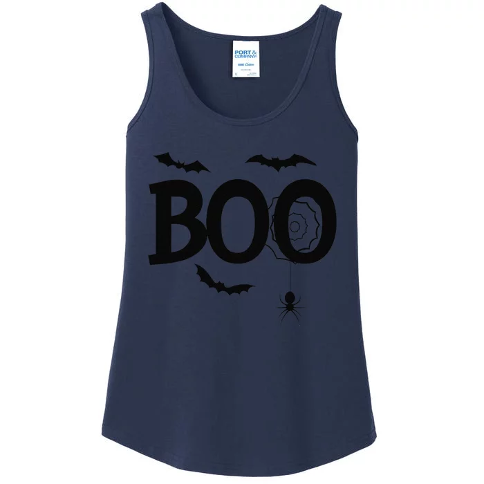 Boo Cute Halloween Spider Trick Or Treat Ladies Essential Tank