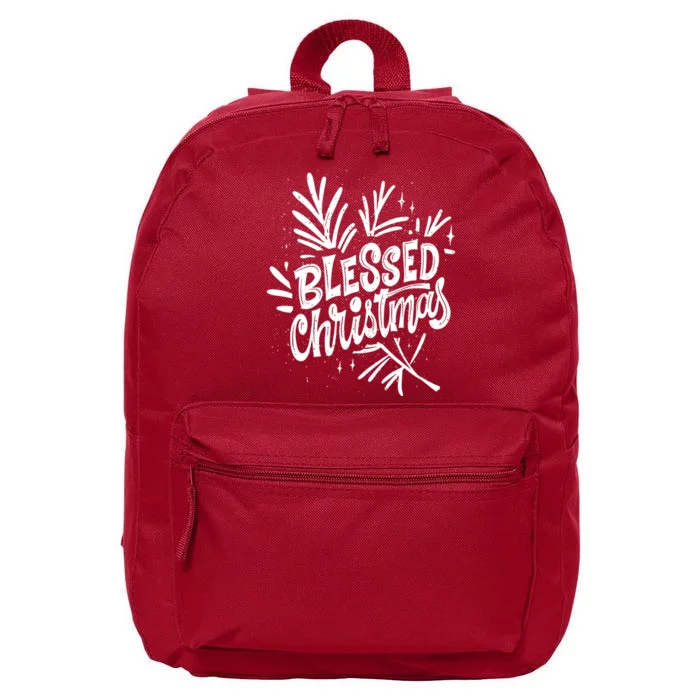 Blessed Christmas Holiday 16 in Basic Backpack