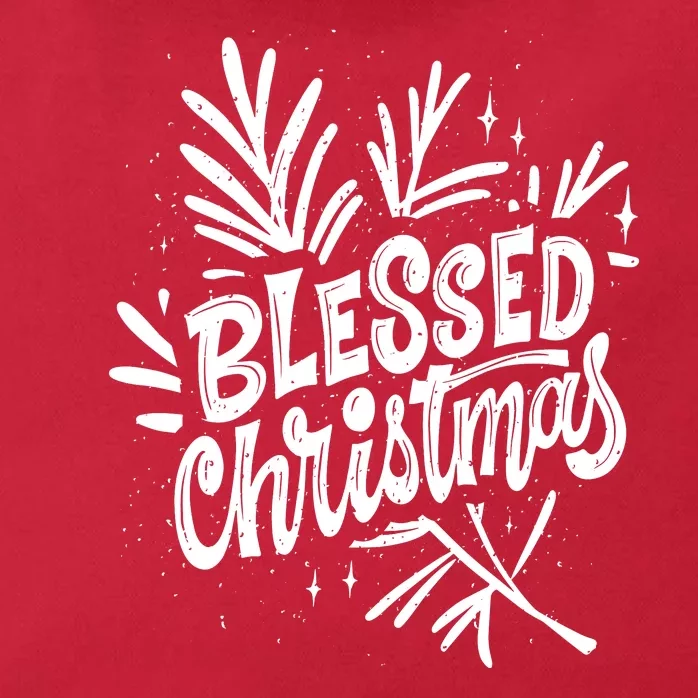 Blessed Christmas Holiday Zip Tote Bag