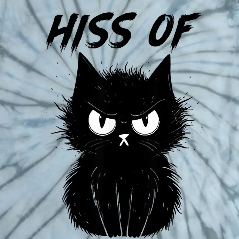 Black Cat Hiss Off For Men Women Meow Cat Gifts Tie-Dye T-Shirt