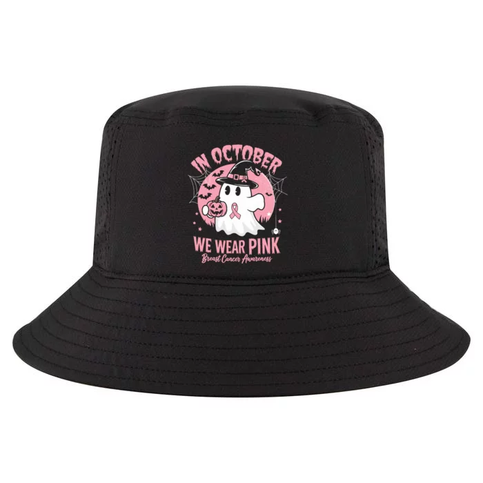 Breast Cancer Halloween In October We Wear Cool Comfort Performance Bucket Hat