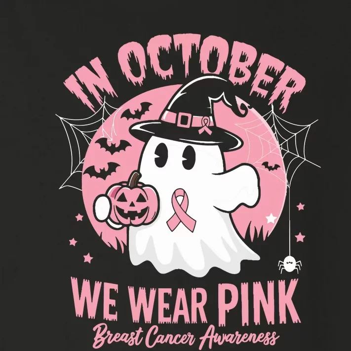 Breast Cancer Halloween In October We Wear Toddler Long Sleeve Shirt