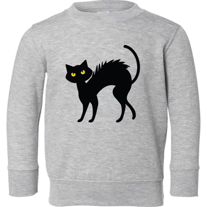 Black Cat Halloween Black Cats Toddler Sweatshirt