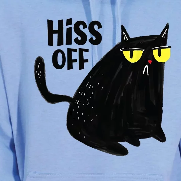 Black Cat Hiss Off For Men Women Meow Cat Gifts Unisex Surf Hoodie