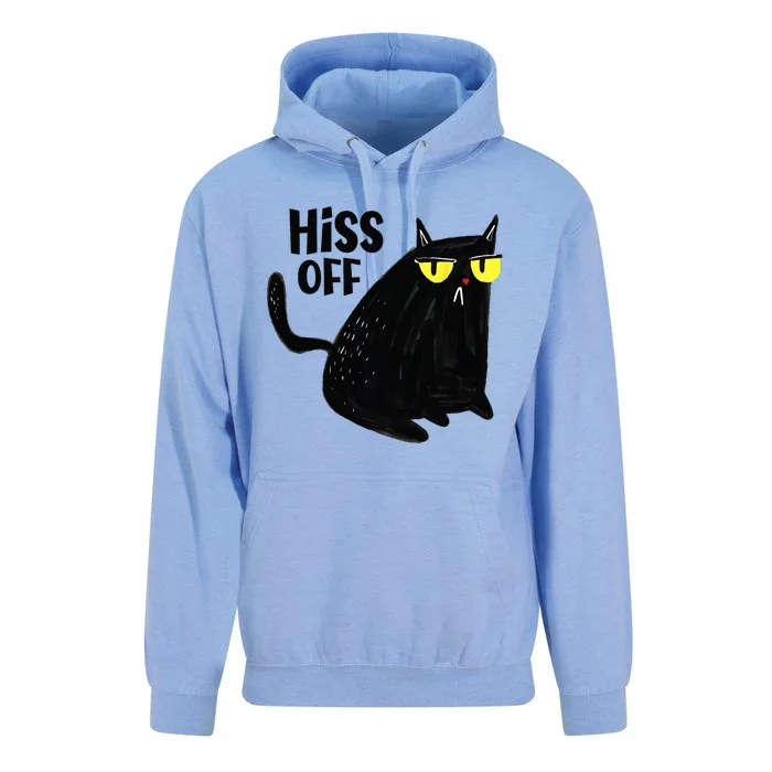 Black Cat Hiss Off For Men Women Meow Cat Gifts Unisex Surf Hoodie