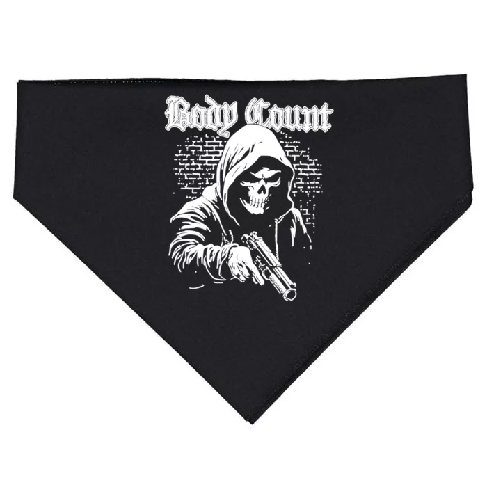 Body Count Hooded Skull USA-Made Doggie Bandana