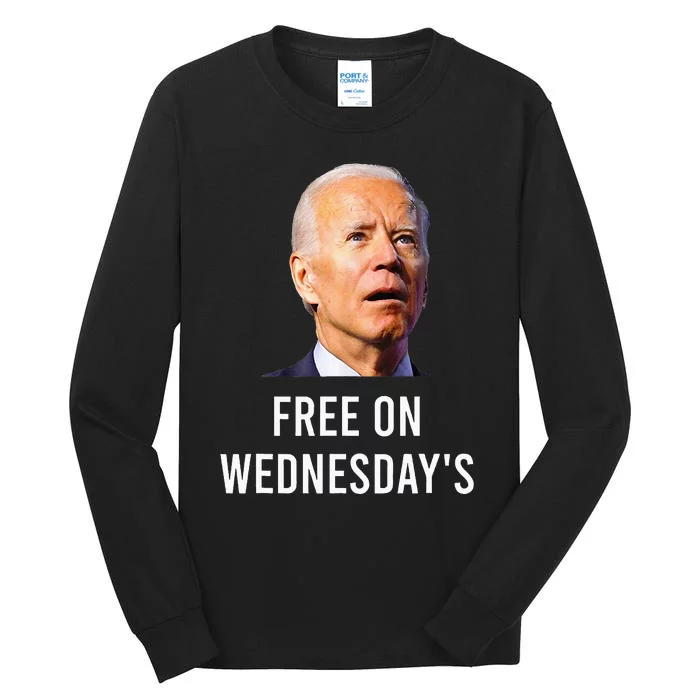 Biden Campaign Hawks ‘Free On Wednesdays Tall Long Sleeve T-Shirt