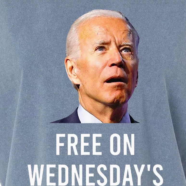 Biden Campaign Hawks ‘Free On Wednesdays Garment-Dyed Women's Muscle Tee