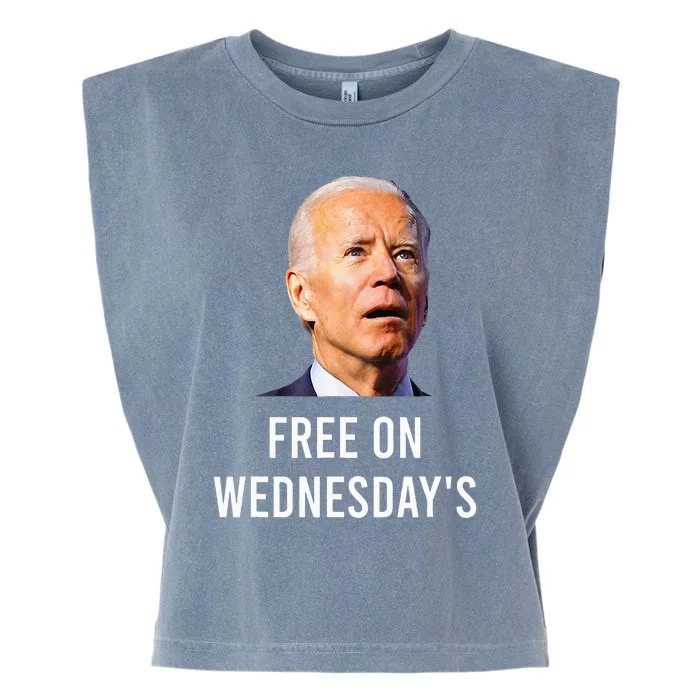 Biden Campaign Hawks ‘Free On Wednesdays Garment-Dyed Women's Muscle Tee