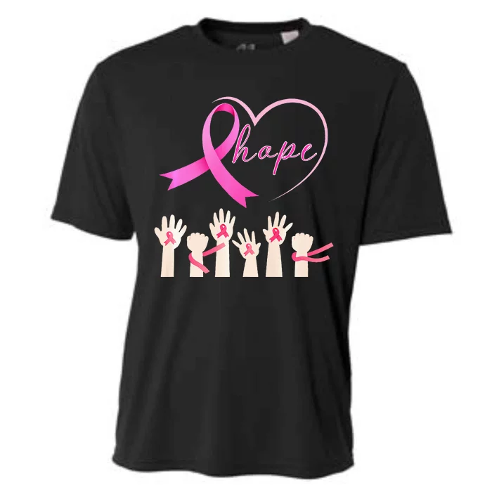 Breast Cancer Hope Heart Ribbon Resilient Hope 2024 Premium Cooling Performance Crew T-Shirt