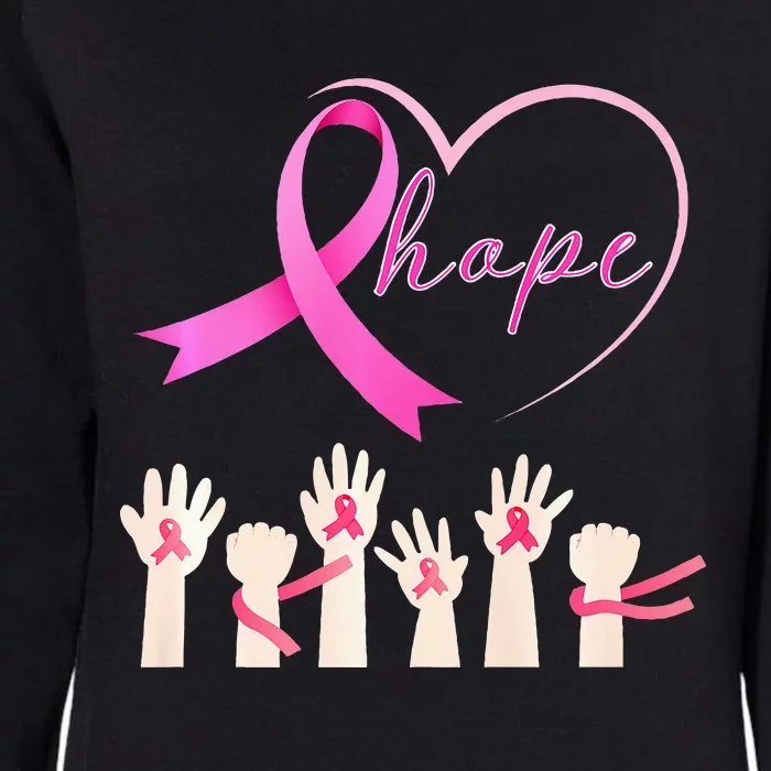 Breast Cancer Hope Heart Ribbon Resilient Hope 2024 Premium Womens California Wash Sweatshirt