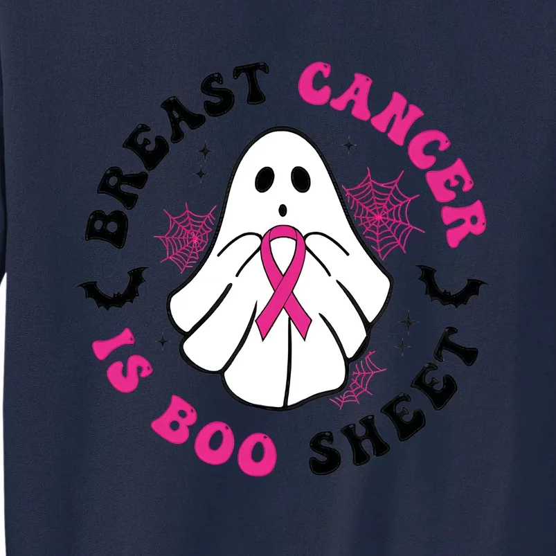 Breast Cancer Is Boo Sheet Breast Cancer Awareness Halloween Tall Sweatshirt