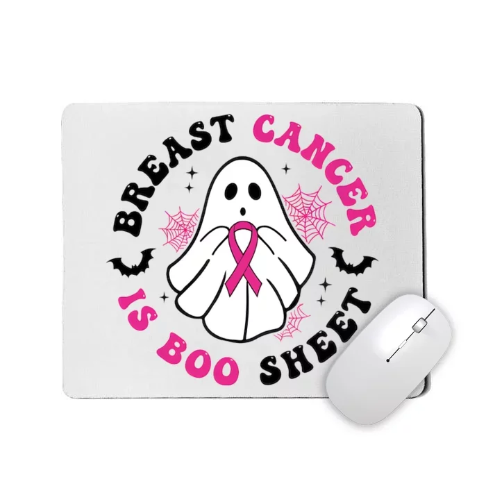 Breast Cancer Is Boo Sheet Breast Cancer Awareness Halloween Mousepad