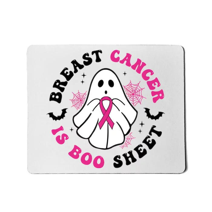 Breast Cancer Is Boo Sheet Breast Cancer Awareness Halloween Mousepad