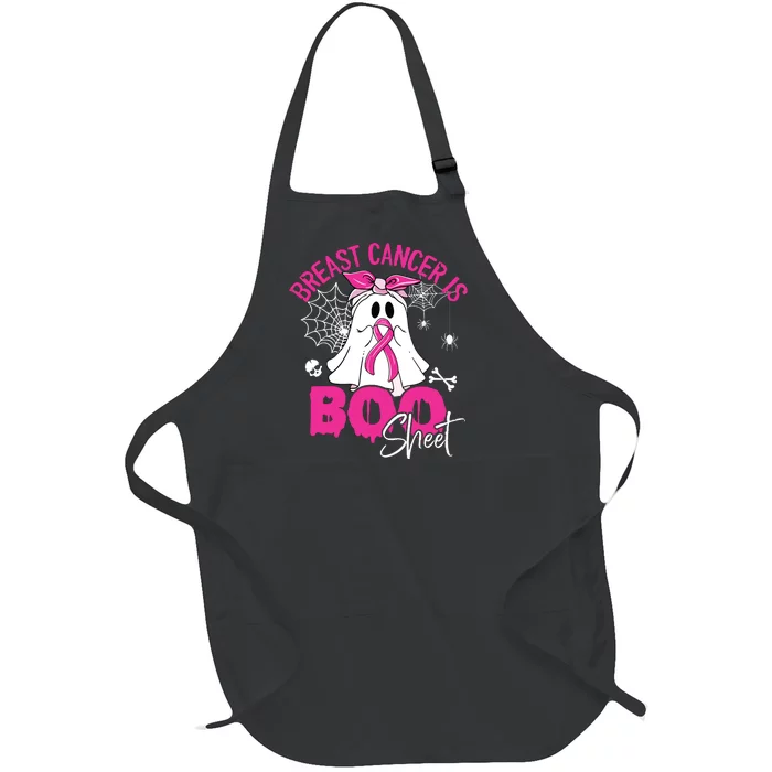 Breast Cancer Is Ghost Sheet Breast Cancer Awareness Full-Length Apron With Pocket