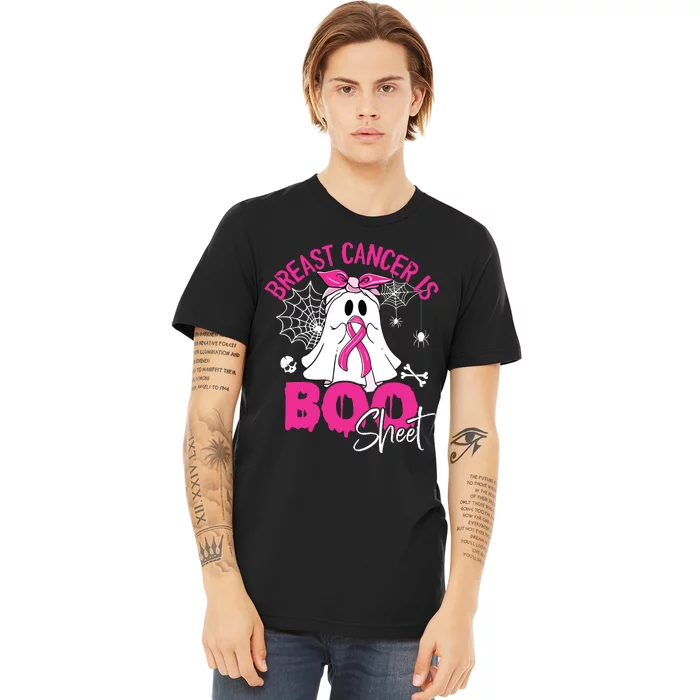 Breast Cancer Is Ghost Sheet Breast Cancer Awareness Premium T-Shirt