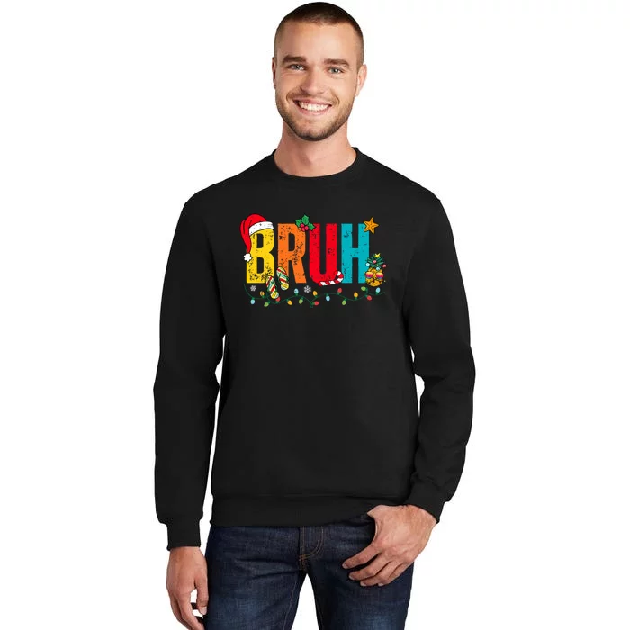 Bruh Christmas In July Summer Beach Vacation Sweatshirt