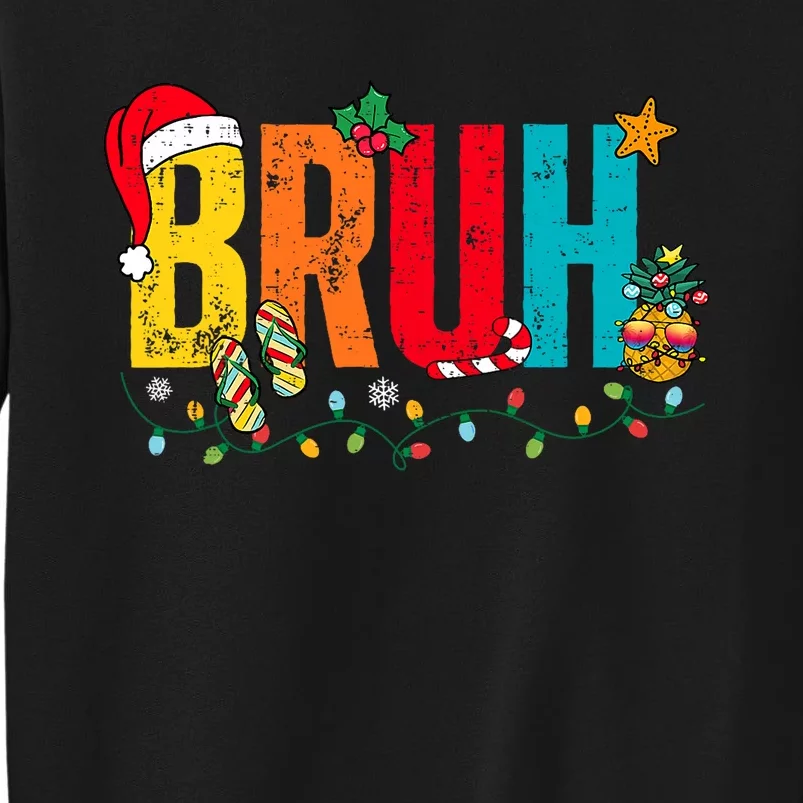 Bruh Christmas In July Summer Beach Vacation Sweatshirt