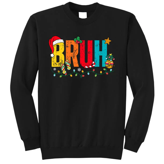 Bruh Christmas In July Summer Beach Vacation Sweatshirt