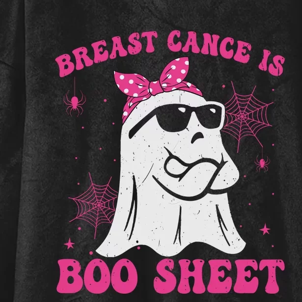 Breast Cancer Is Boo Sheet Halloween Breast Cancer Awareness Hooded Wearable Blanket