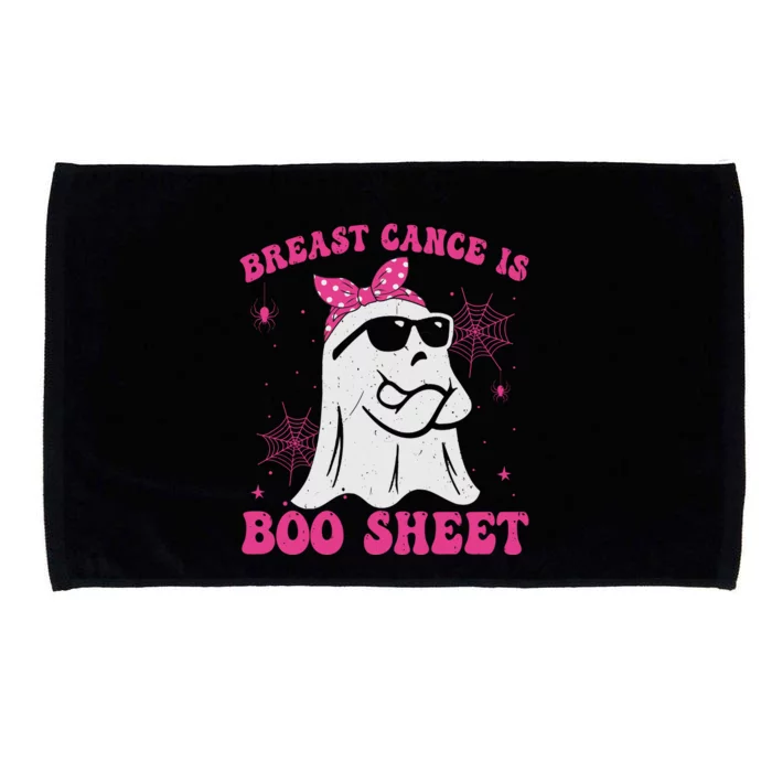 Breast Cancer Is Boo Sheet Halloween Breast Cancer Awareness Microfiber Hand Towel