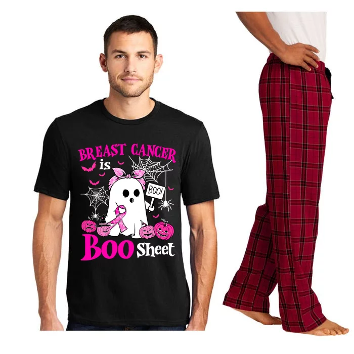 Breast Cancer Is Boo Sheet Halloween Breast Cancer Awareness Pajama Set